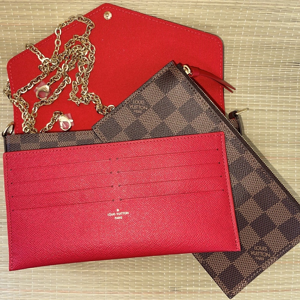 ❤️♥️SOLD♥️❤️LVPochette Félicie Damier Ebene.